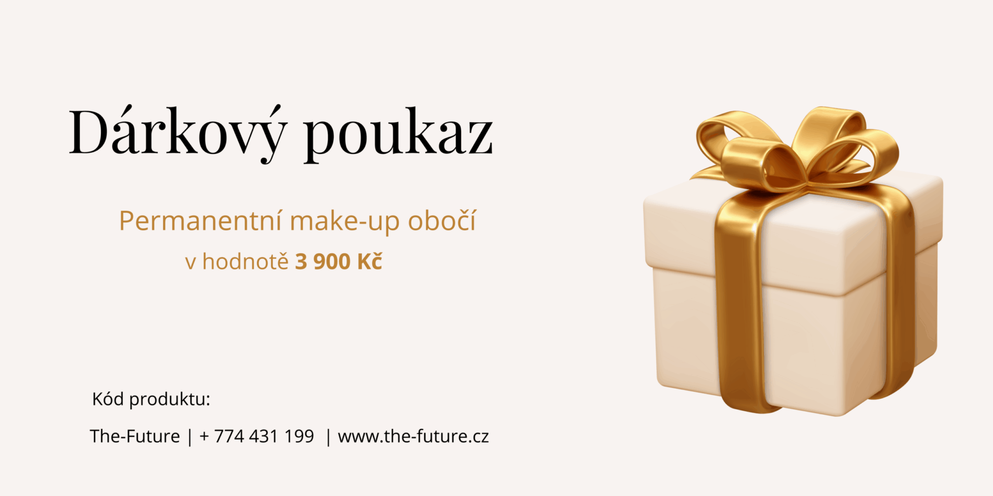 Dárkový poukaz permanentní make-up obočí