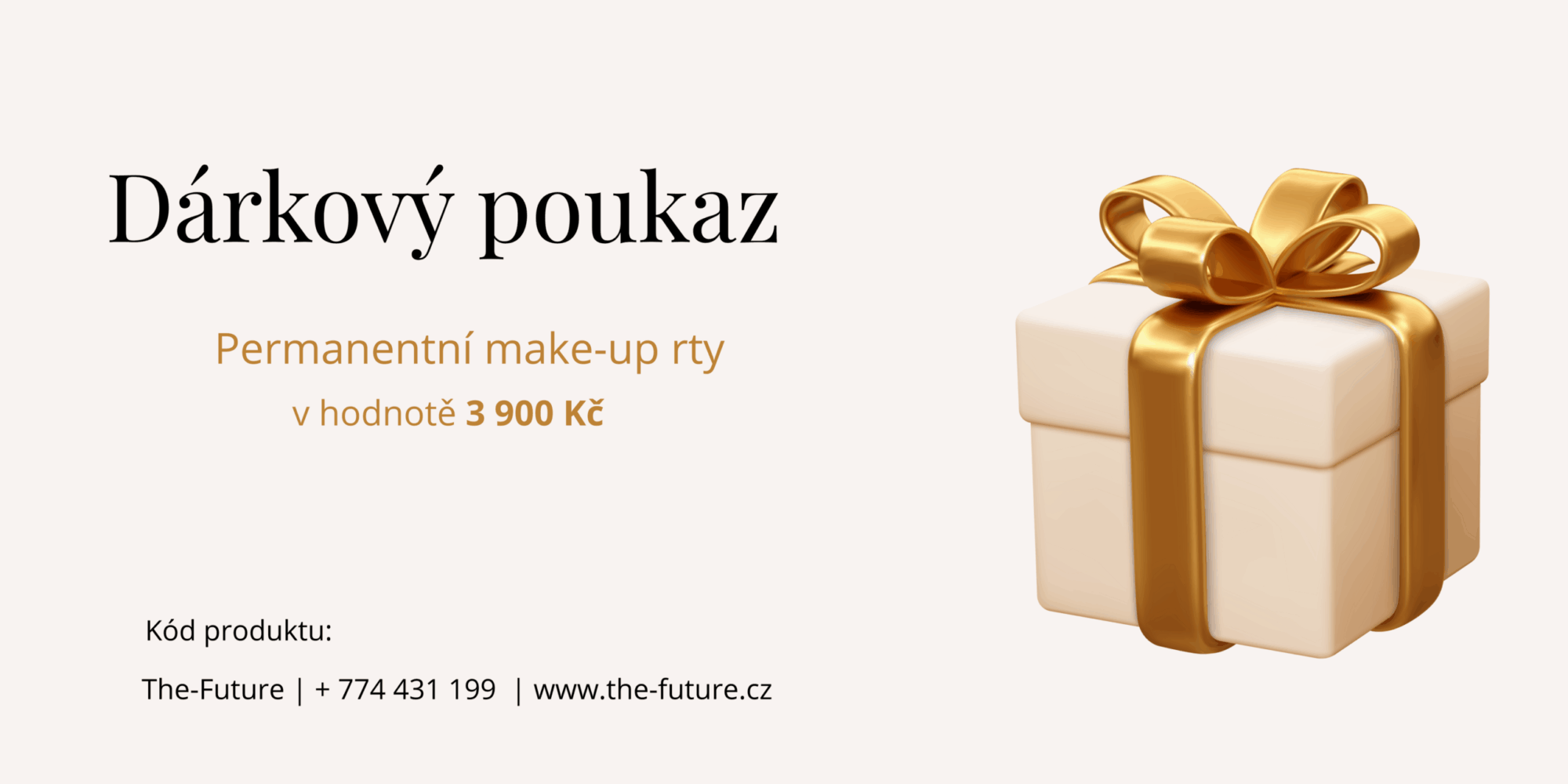 Dárkový poukaz permanentní make-up rty