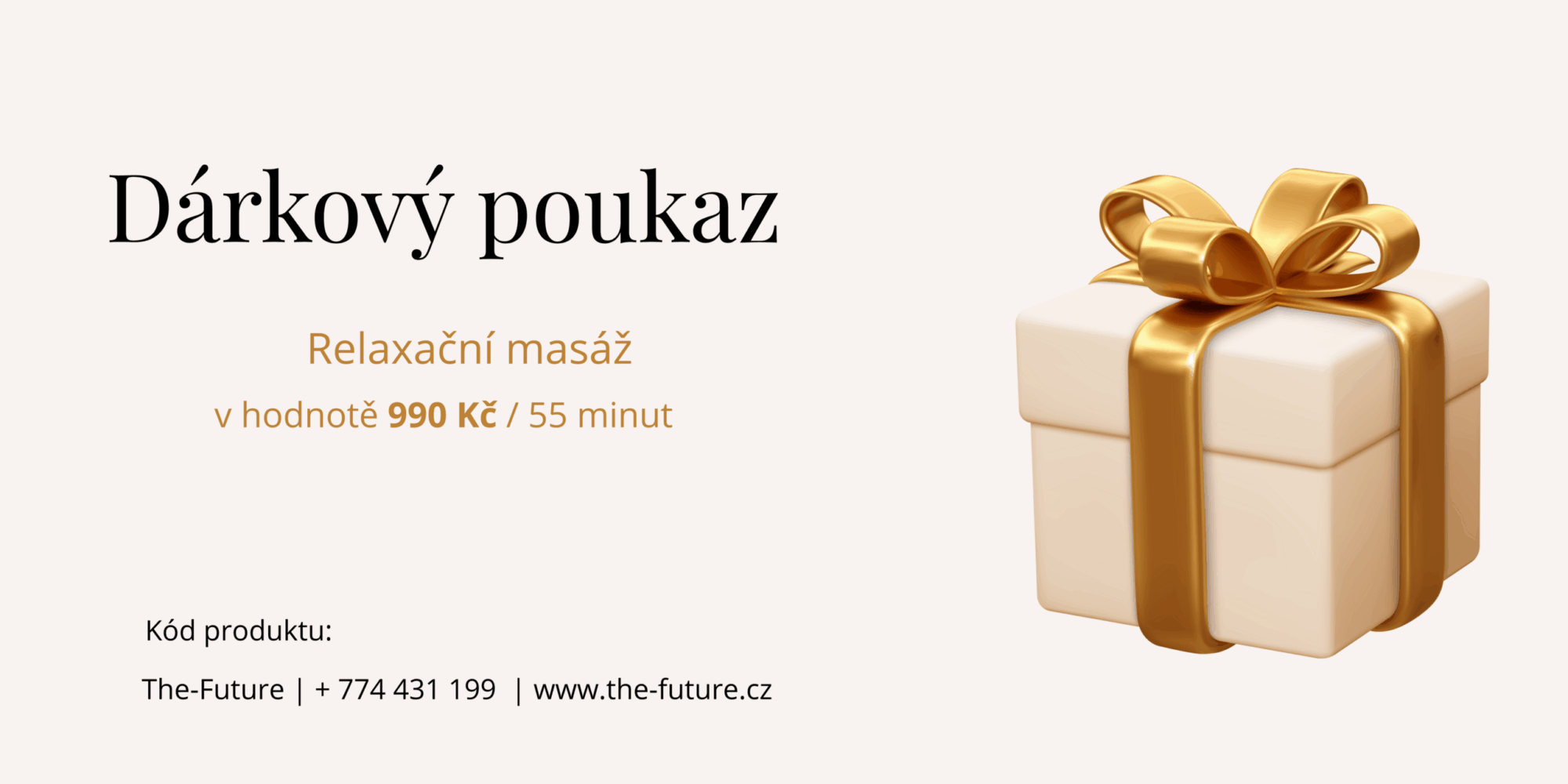 Dárkový poukaz relaxační masáž
